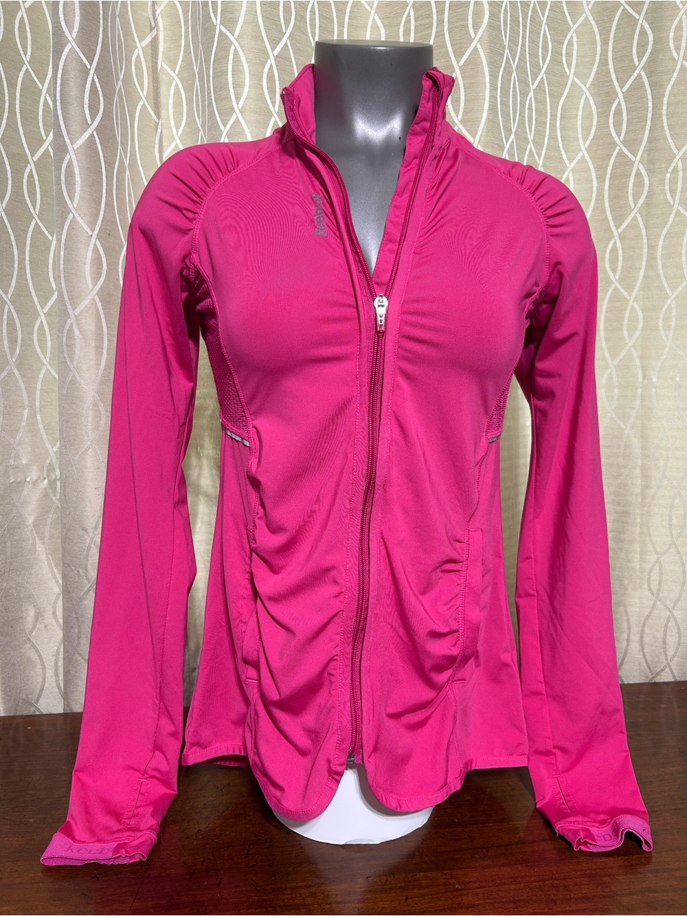 Reebok Women's Fuchsia Full-Zip Utility Jacket